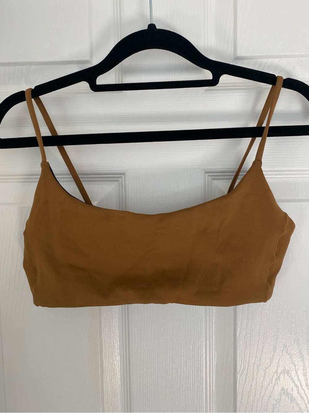 Left on Friday Pool Days top in Tan Lines